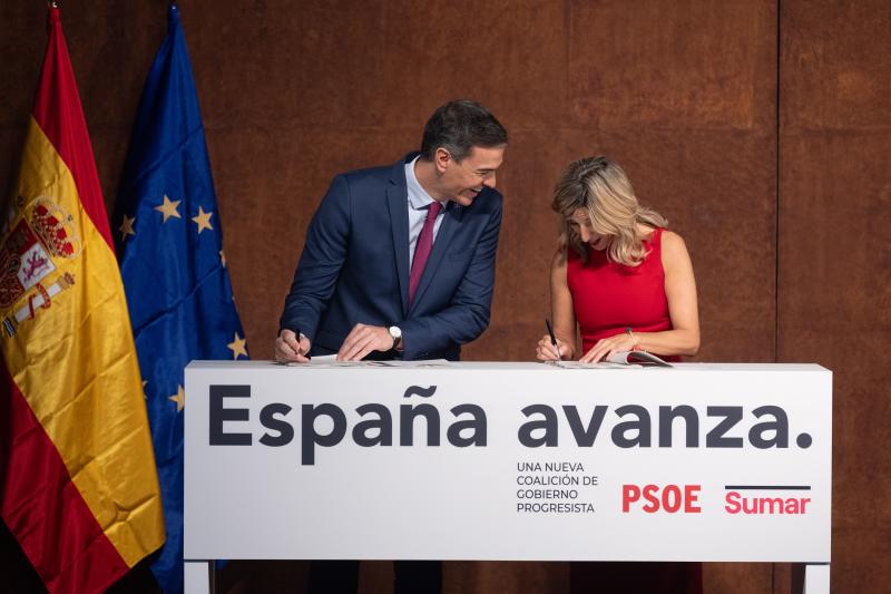 Acuerdo entre PSOE y Sumar, en directo: último minuto de la investidura de Pedro Sánchez y la formación de Gobierno hoy