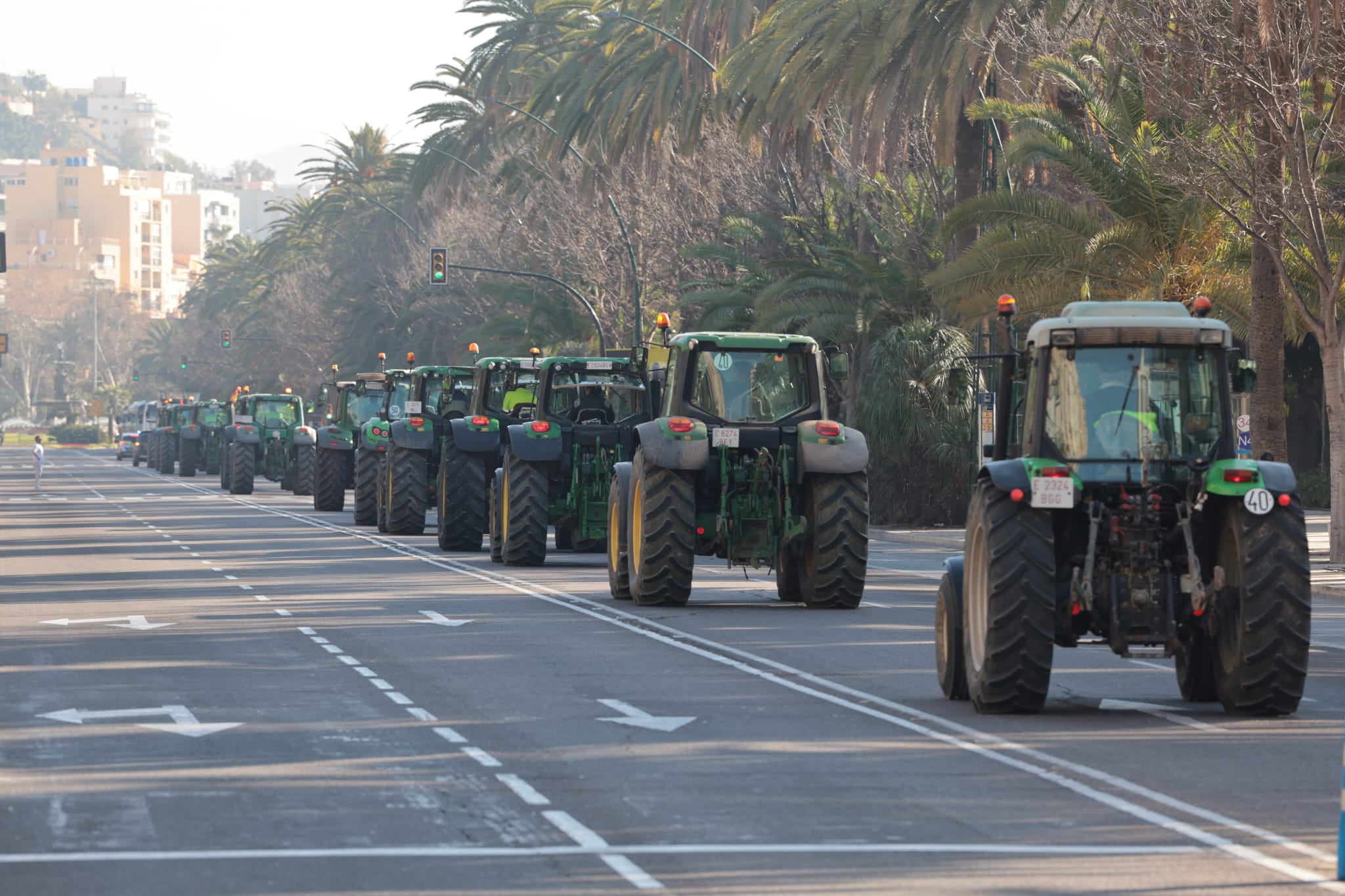 Directo | Sigue las protestas de los agricultores de este miércoles en Málaga