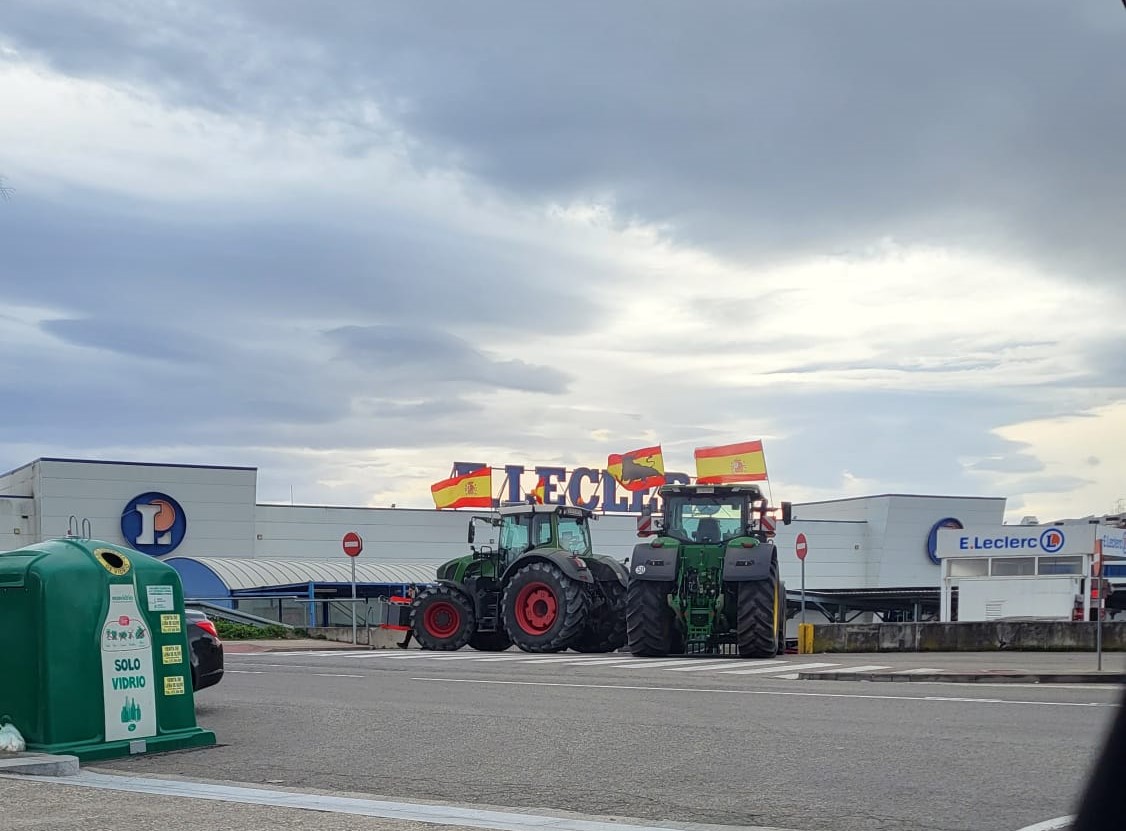 El tercer día de protestas agrarias se cierra con dos detenidos en Burgos