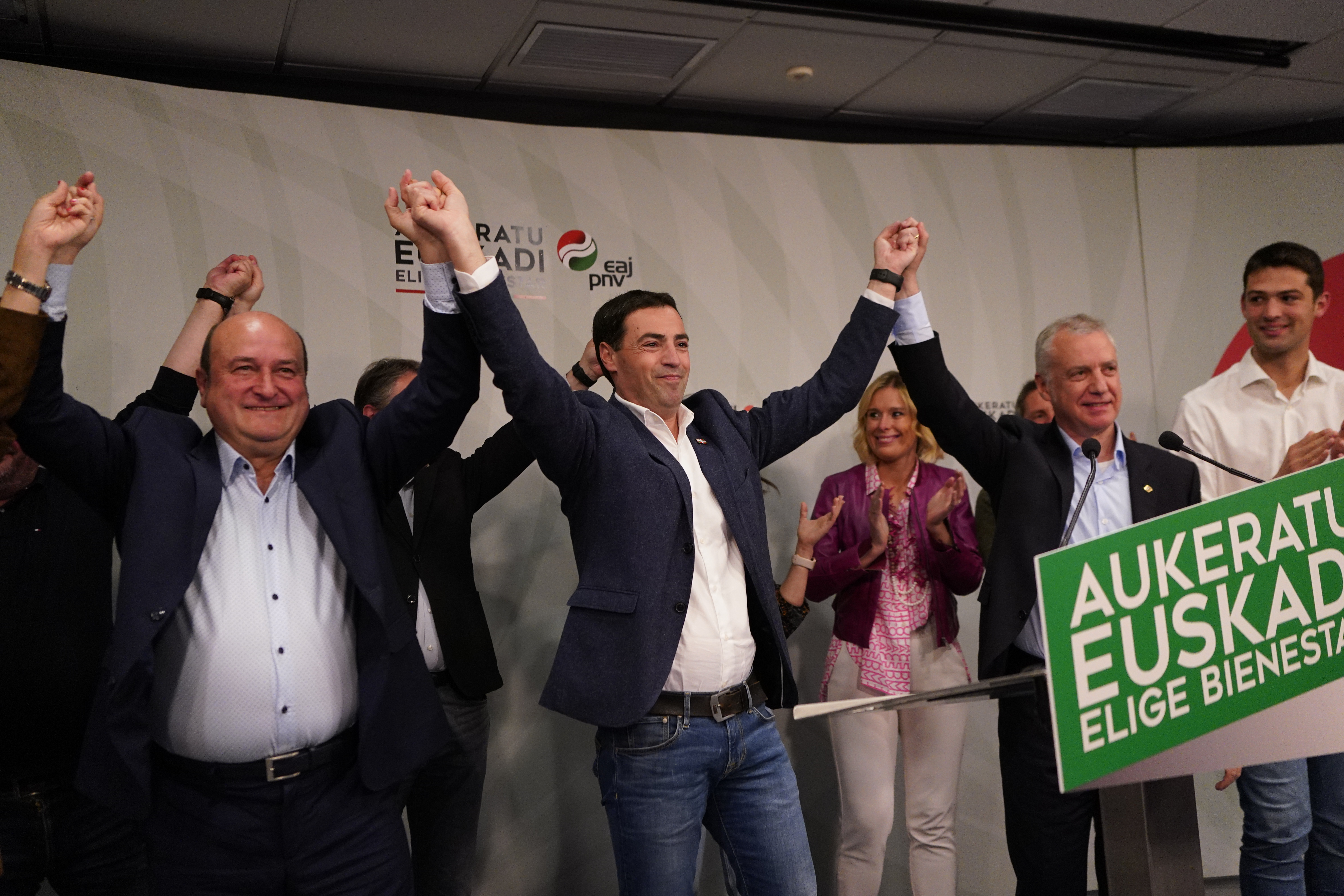 Las reacciones de todos los partidos políticos vascos en esta noche electoral