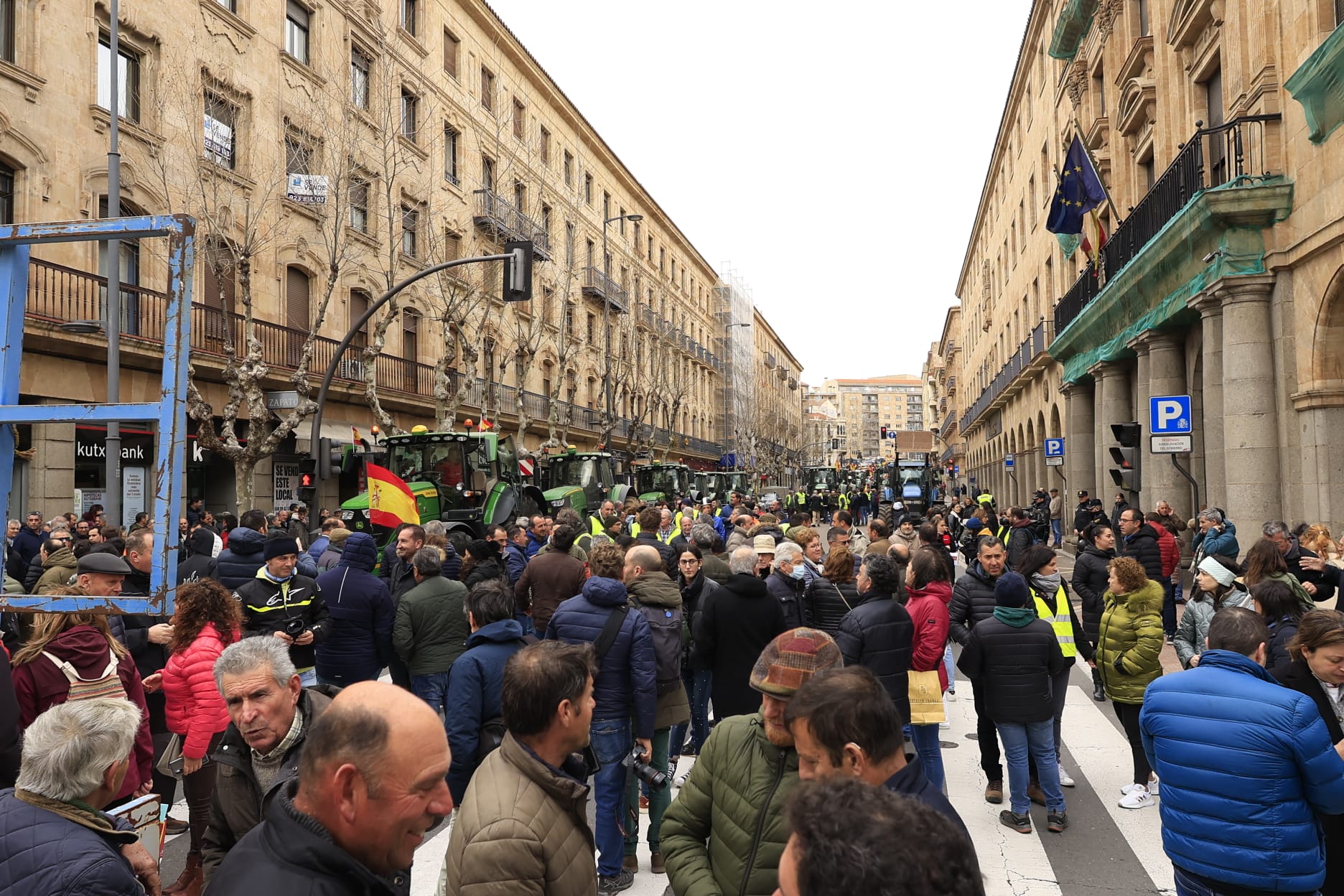 La tractorada de Salamanca este jueves, minuto a minuto