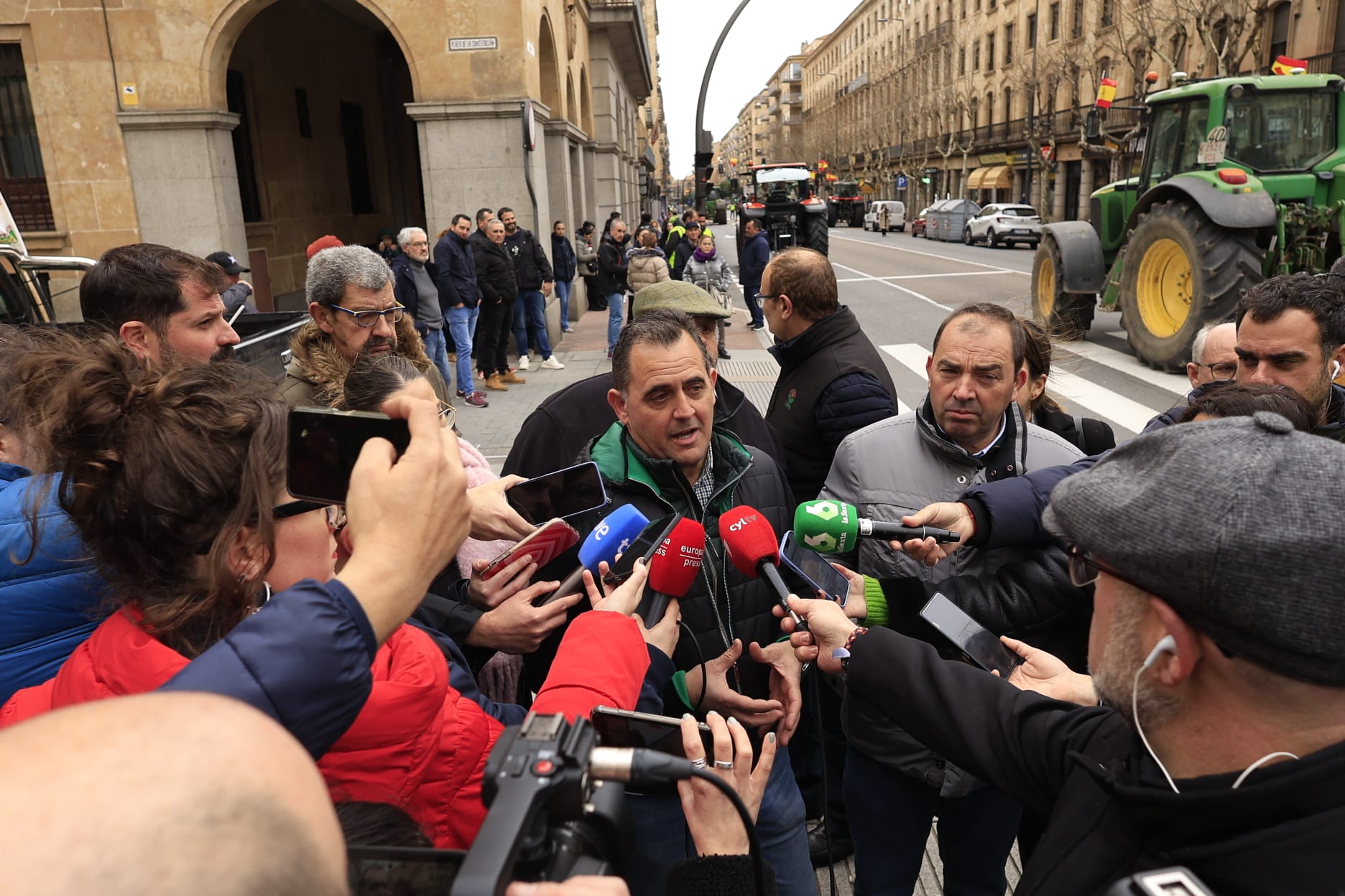 La tractorada de Salamanca este jueves, minuto a minuto