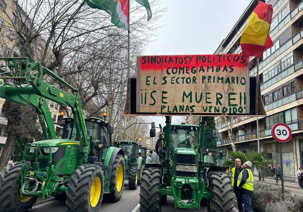 La tractorada de Salamanca este jueves, minuto a minuto