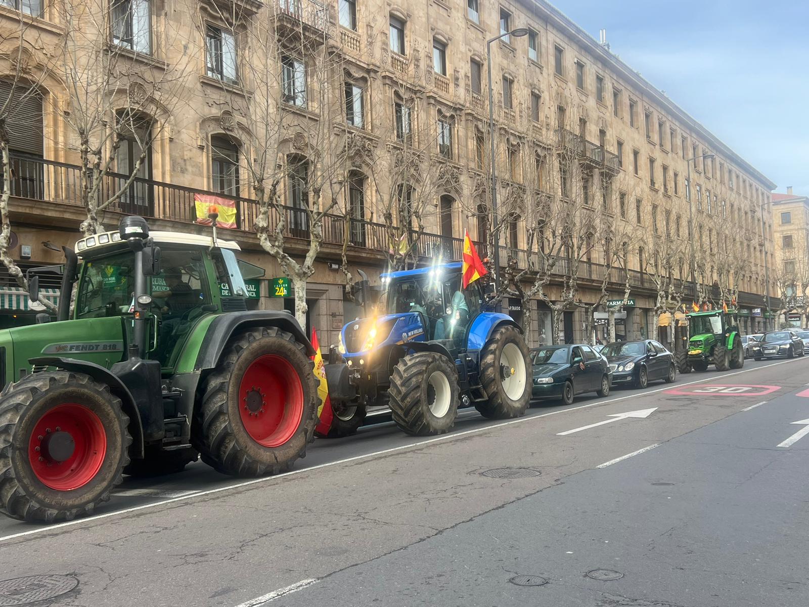 La tractorada de Salamanca este miércoles, minuto a minuto