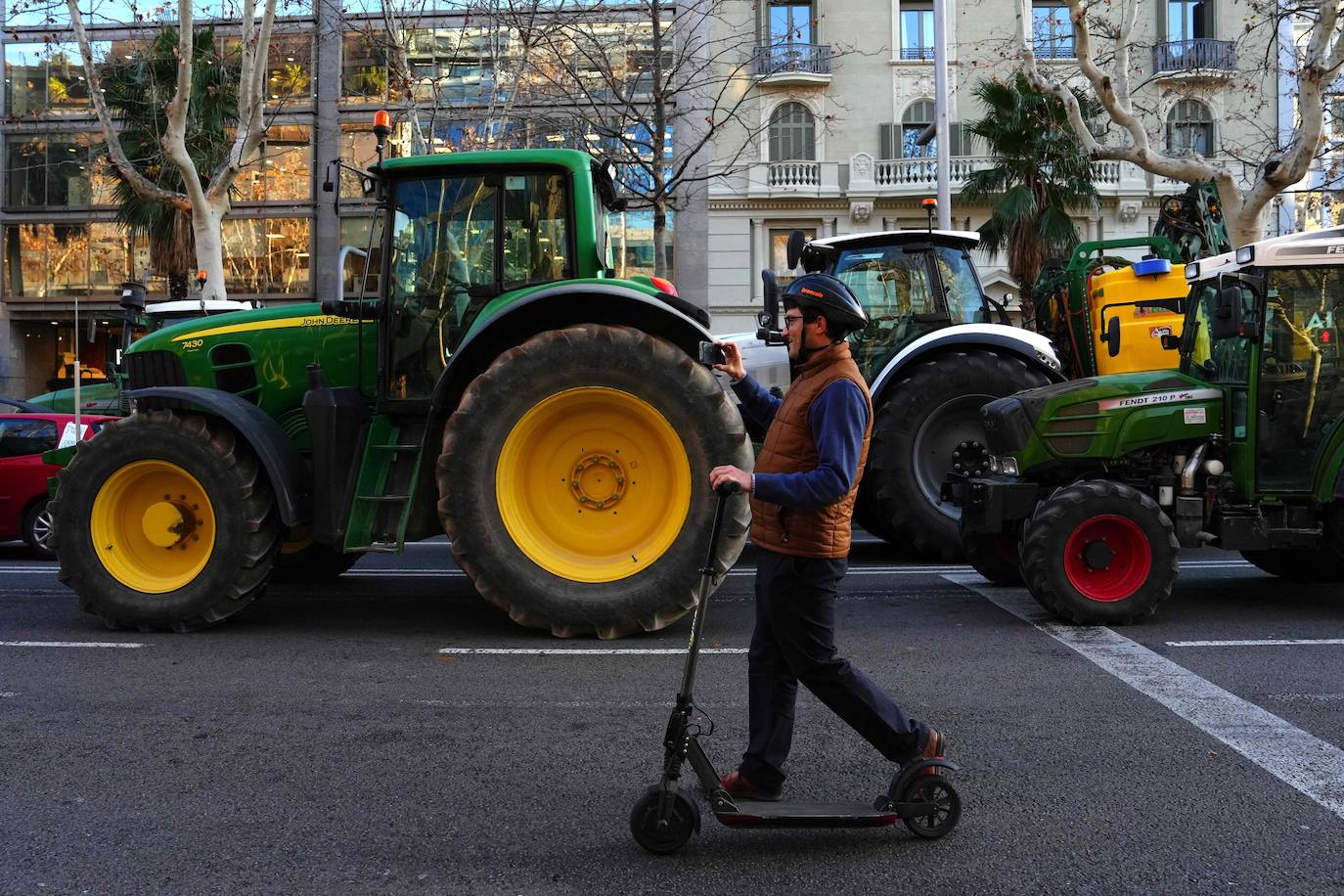 Así hemos contado las protestas, cortes de tráfico e incidencias de las tractoradas en Salamanca
