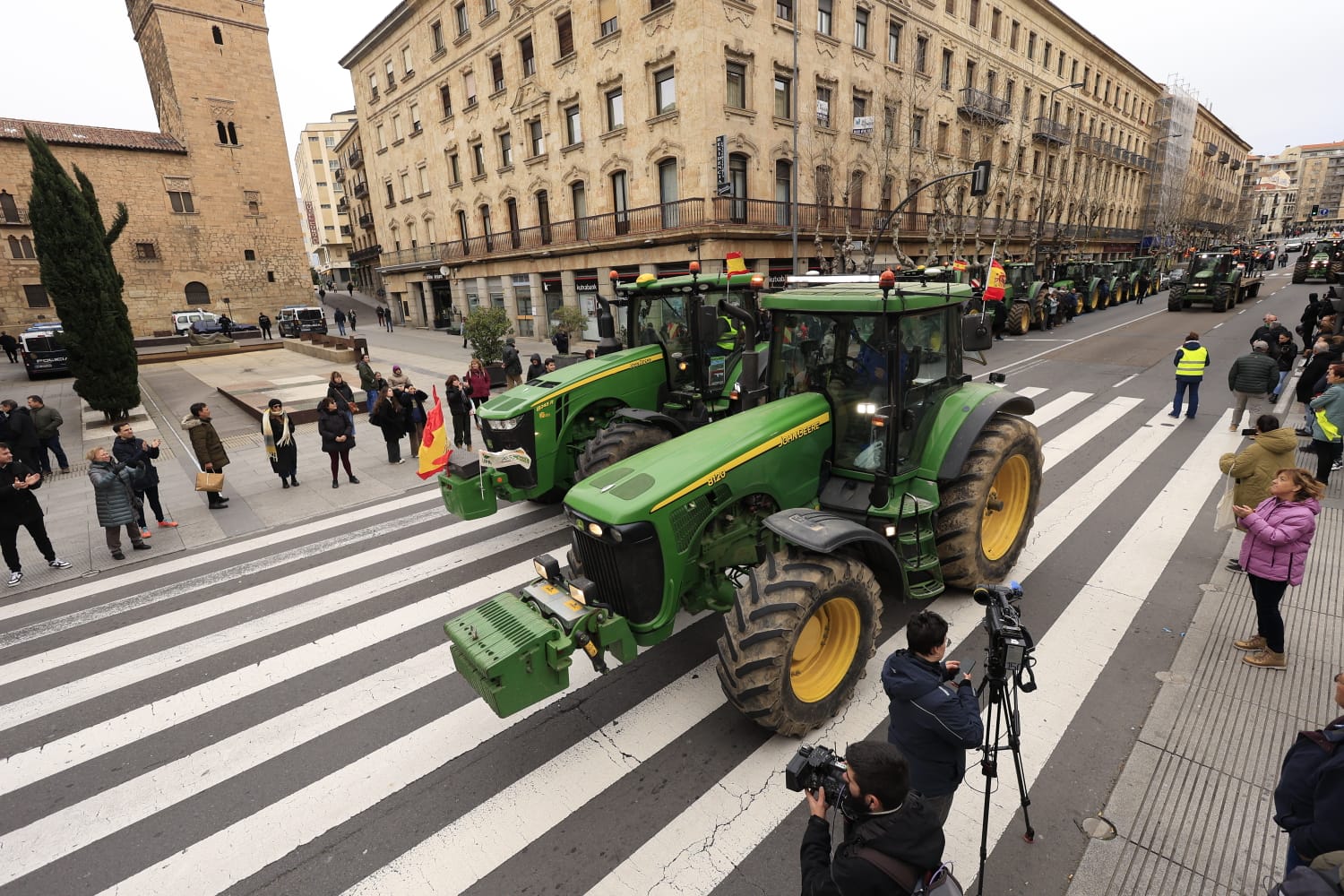 La tractorada de Salamanca este jueves, minuto a minuto