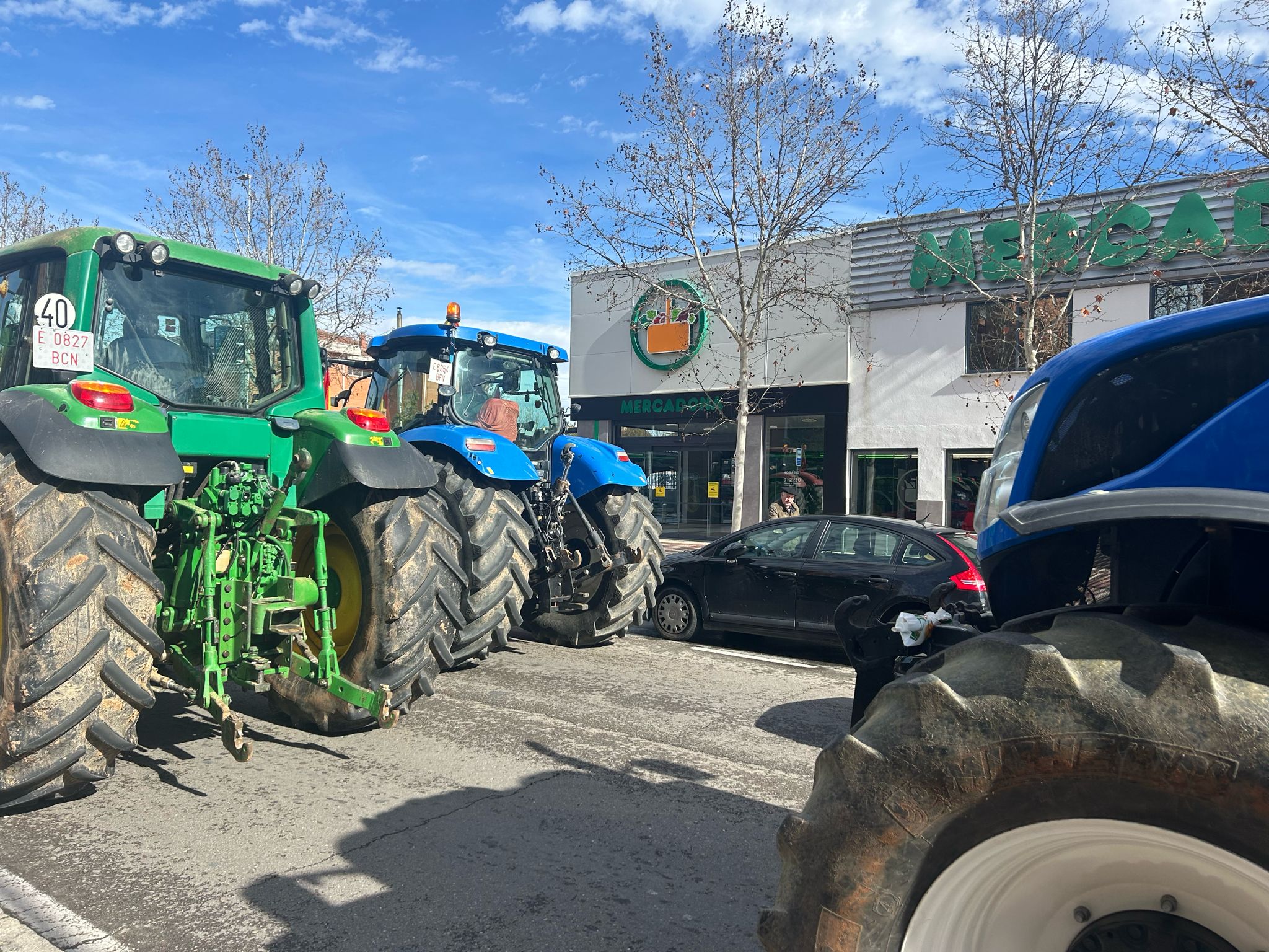 Así te hemos contado en directo las protestas agrarias de hoy miércoles en Salamanca