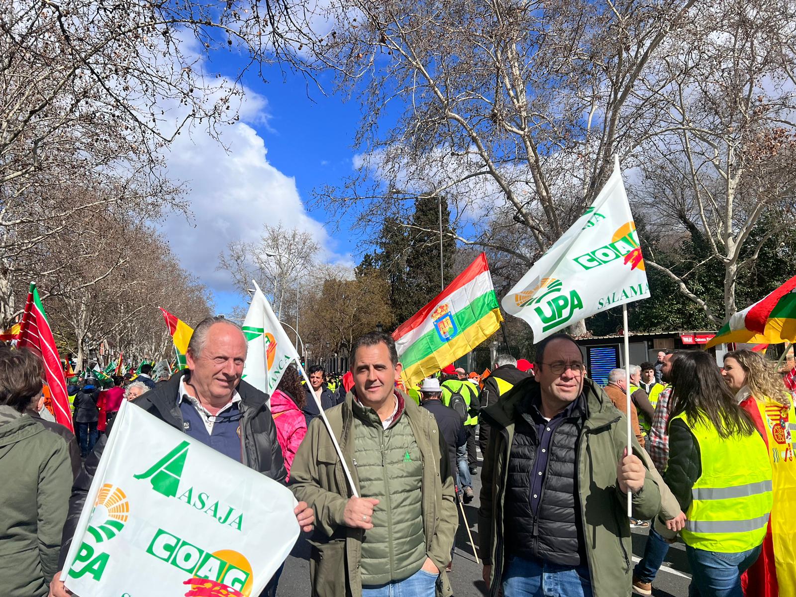 Así hemos contado la protesta de los agricultores en Madrid: más de 600 agricultores de Salamanca en la capital