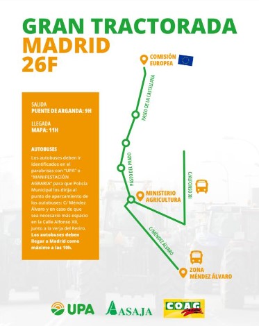Así hemos contado la protesta de los agricultores en Madrid: más de 600 agricultores de Salamanca en la capital