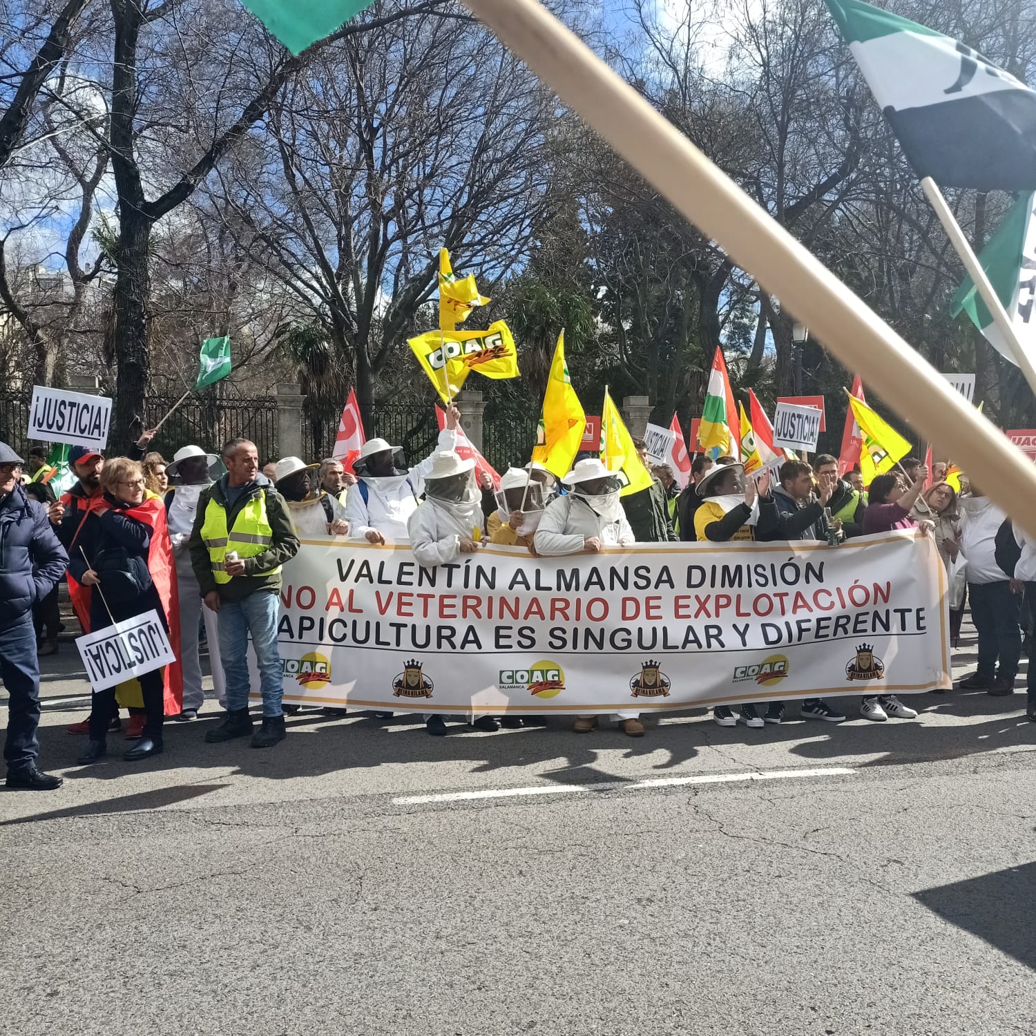 Así hemos contado la protesta de los agricultores en Madrid: más de 600 agricultores de Salamanca en la capital