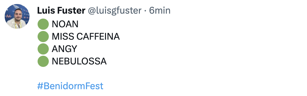 Así hemos contado la primera semifinal del Benidorm Fest 2024