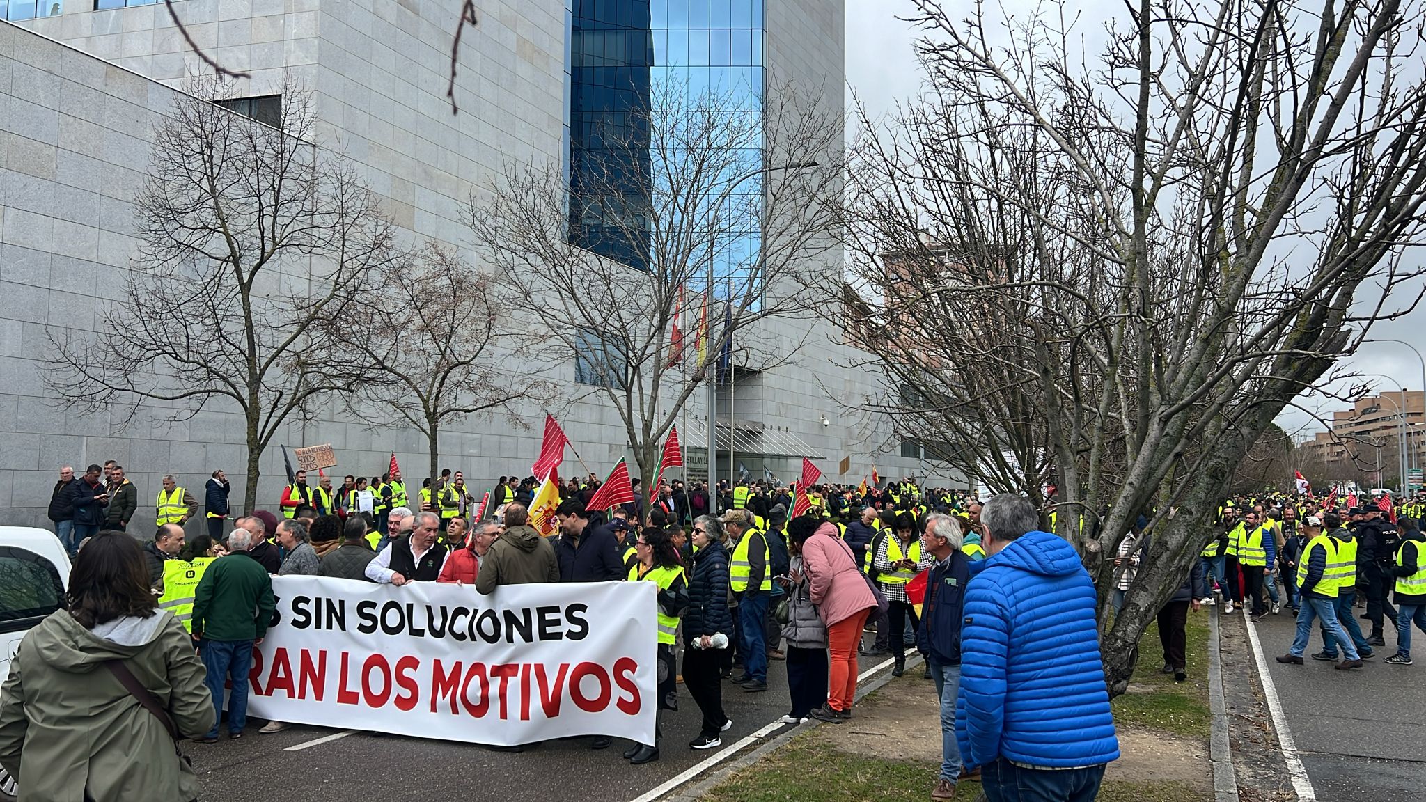 Así te contamos una nueva protesta del campo en Valladolid