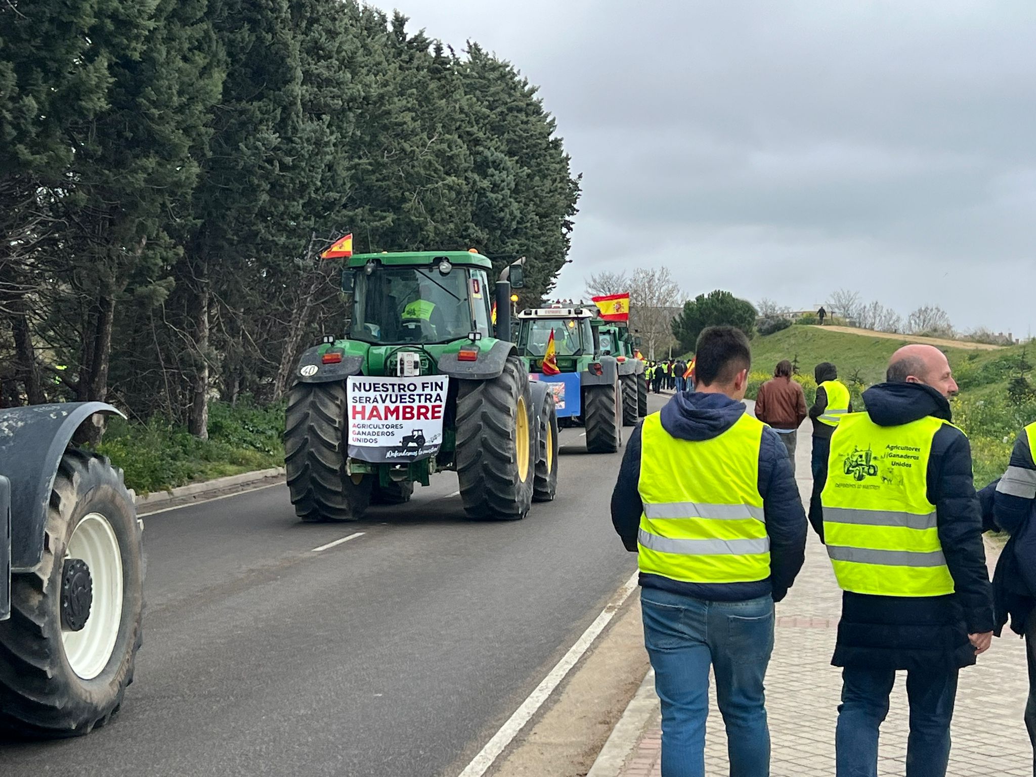 Así te contamos una nueva protesta del campo en Valladolid