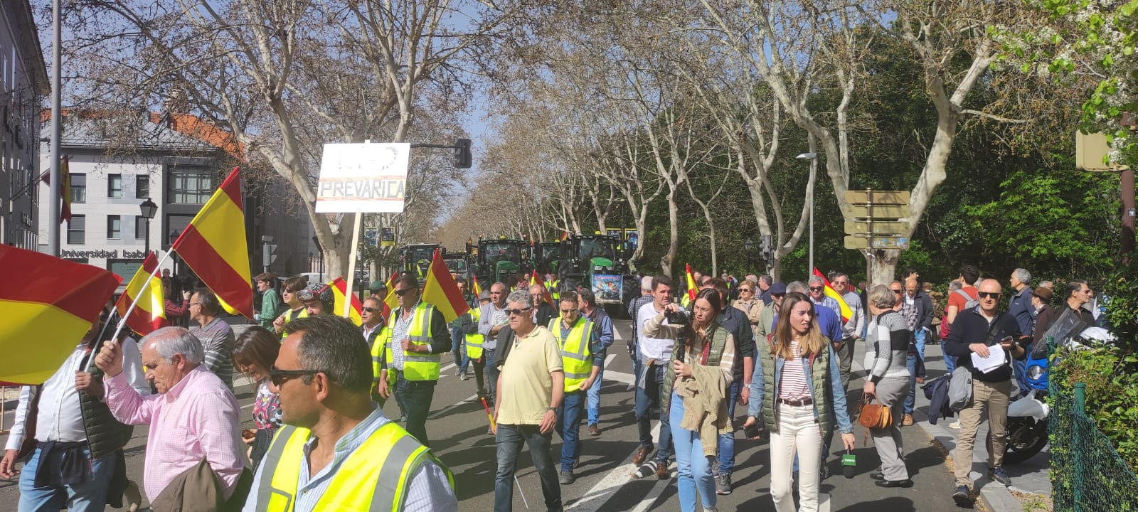 La tractorada llega al final del recorrido, la consejería de Agricultura