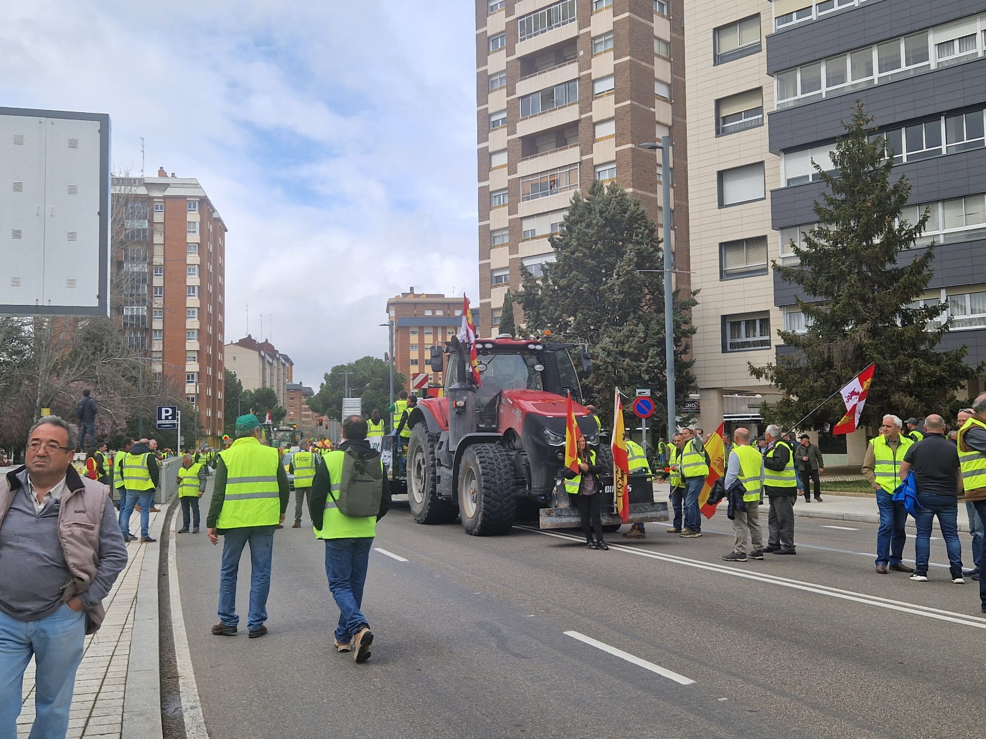 Así te contamos una nueva protesta del campo en Valladolid