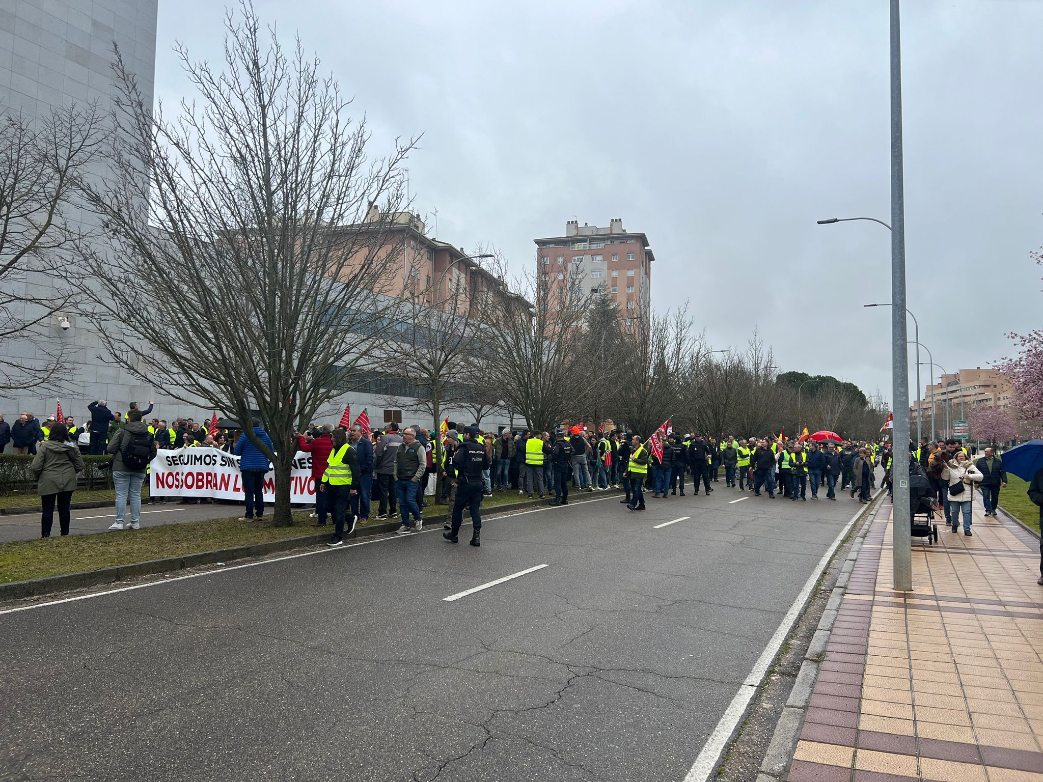 Así te contamos una nueva protesta del campo en Valladolid