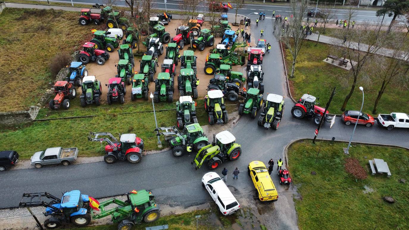 Así ha sido el viernes de tractoradas en la provincia de Segovia