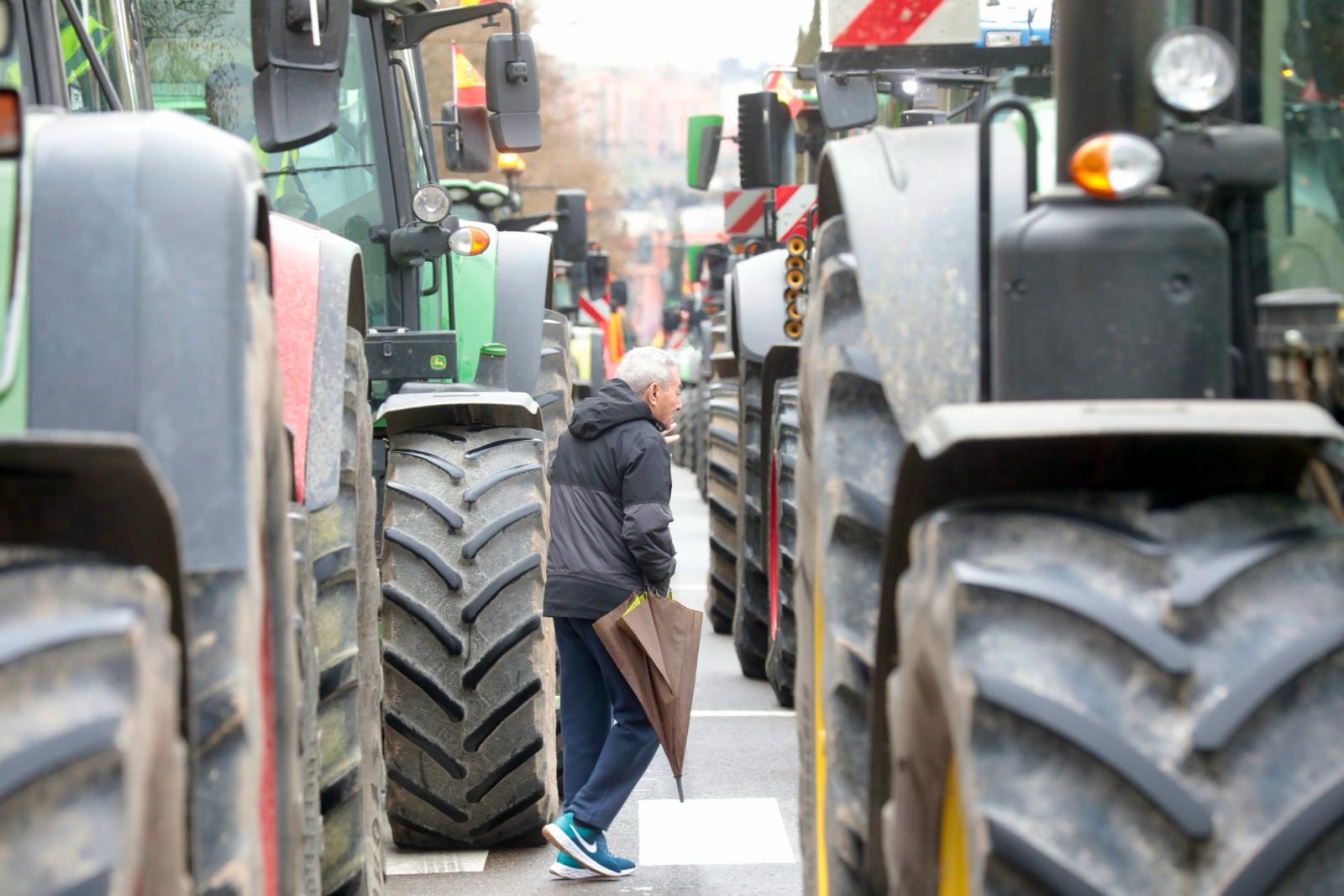 Así te contamos una nueva protesta del campo en Valladolid