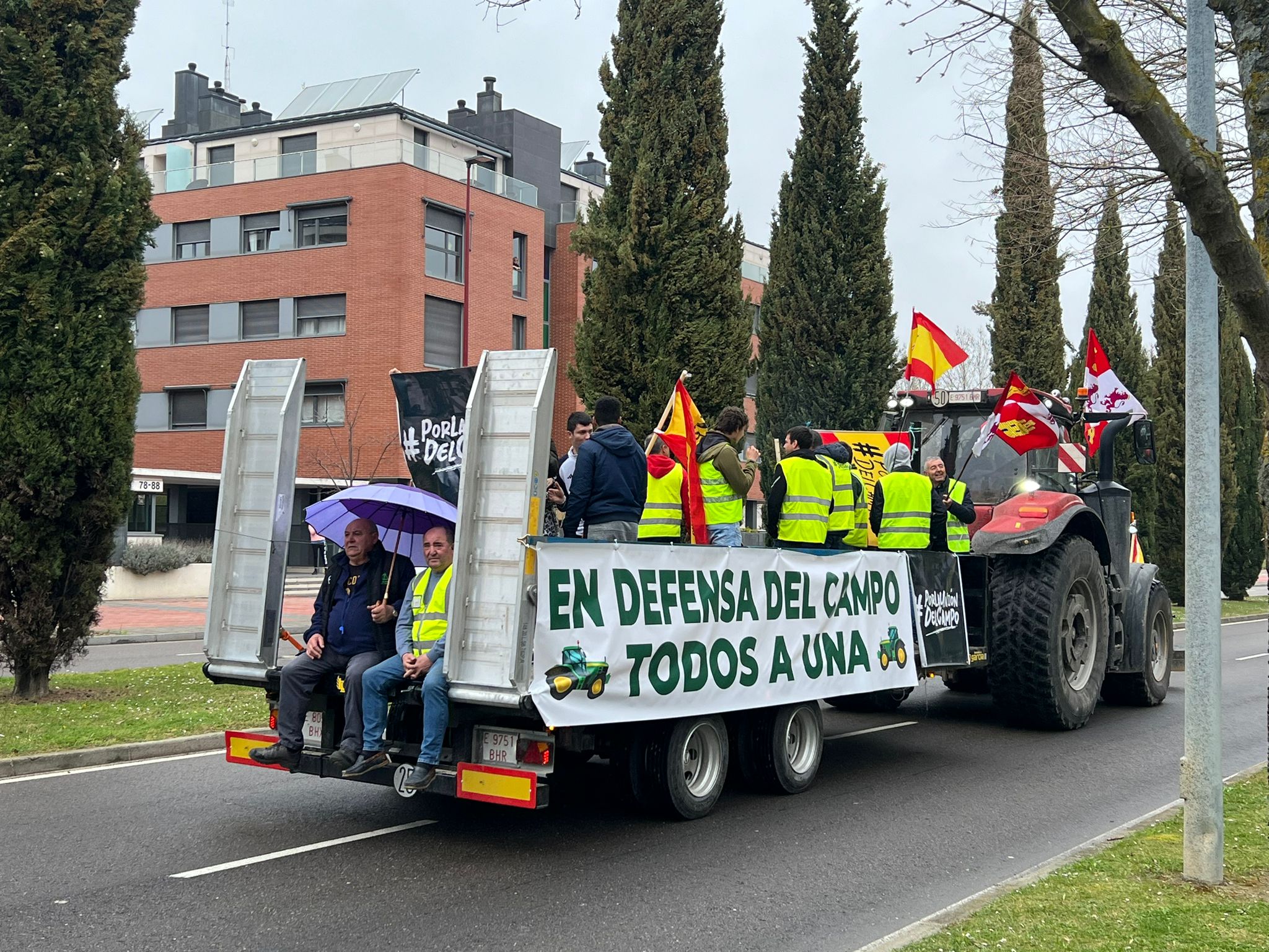 Así te contamos una nueva protesta del campo en Valladolid