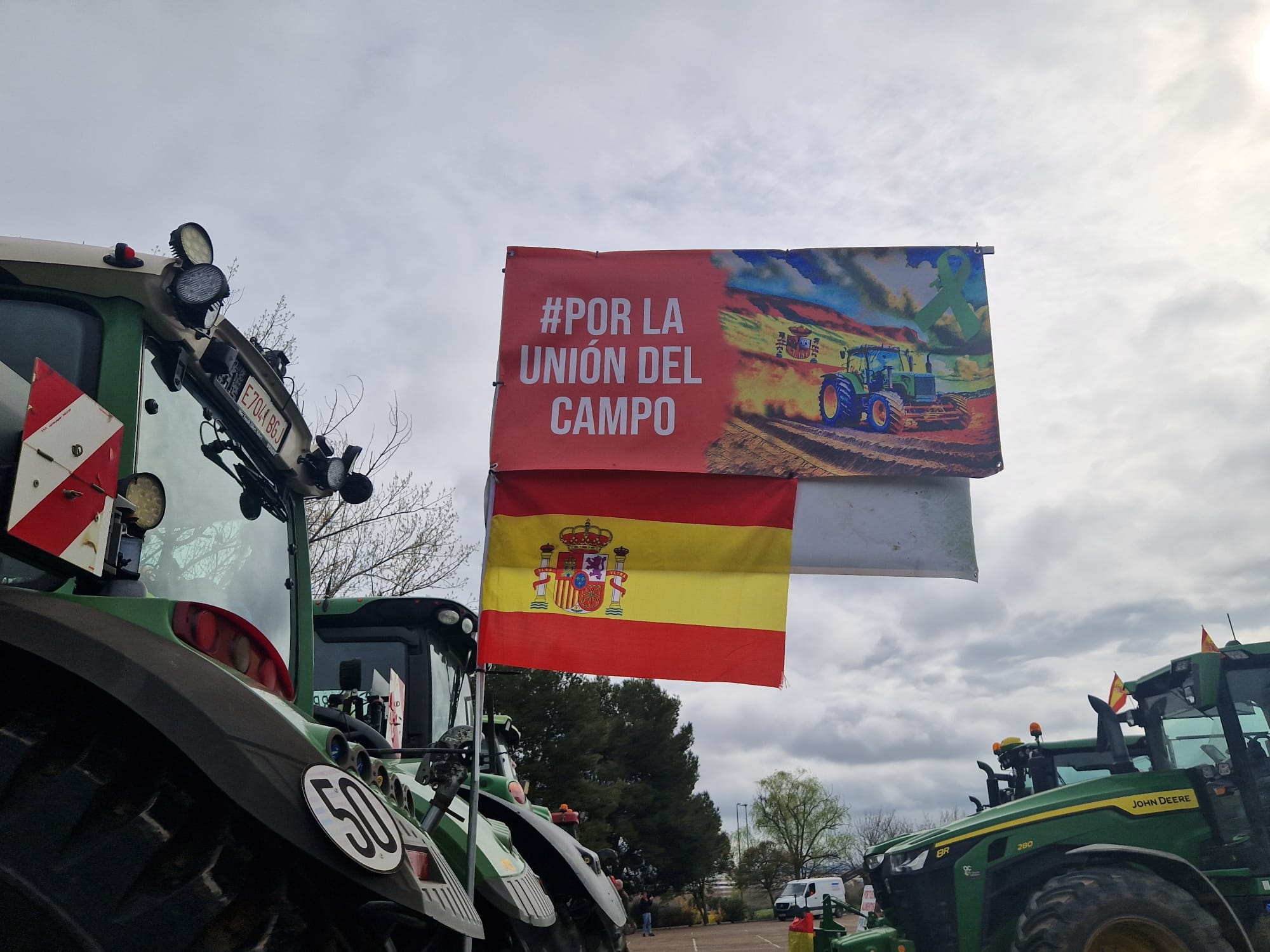 Así te contamos una nueva protesta del campo en Valladolid
