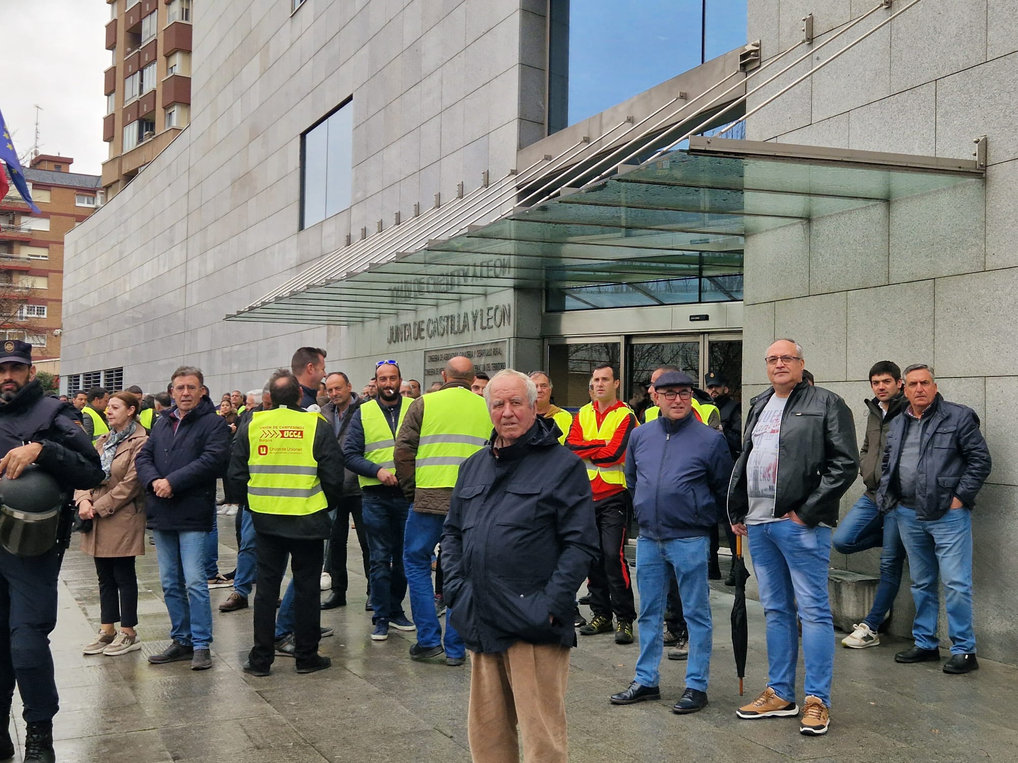 Así te contamos una nueva protesta del campo en Valladolid