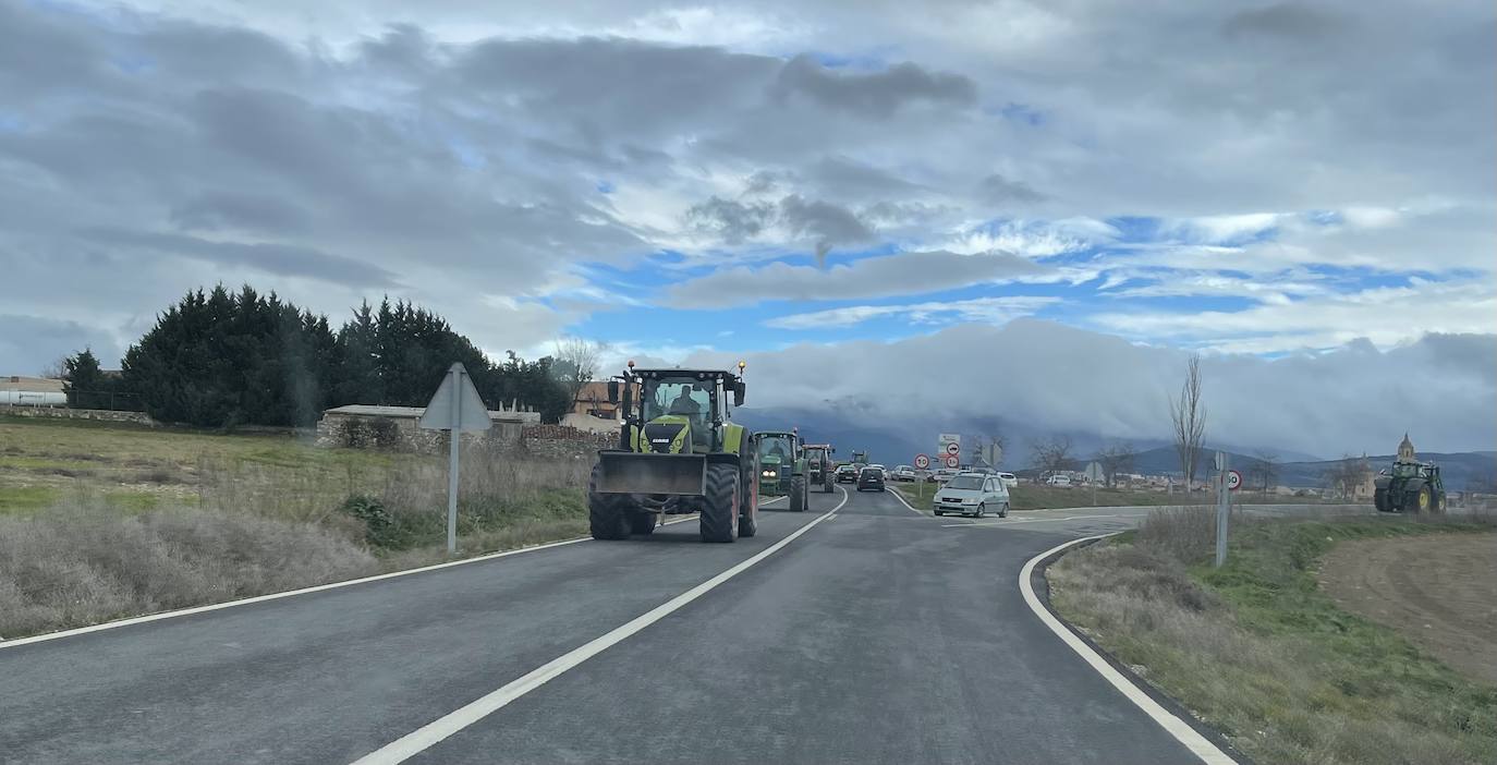 Así ha sido el viernes de tractoradas en la provincia de Segovia