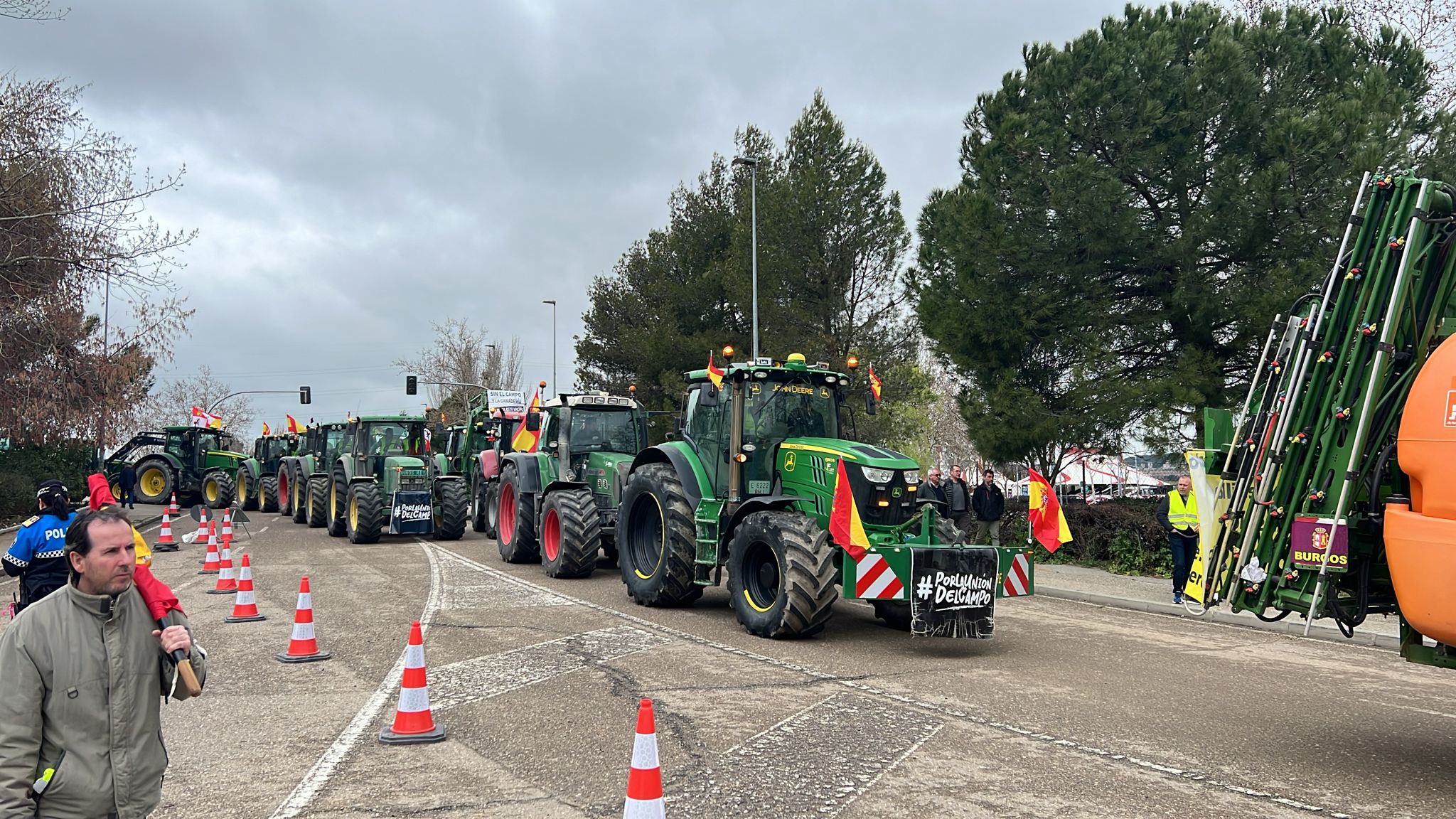 Así te contamos una nueva protesta del campo en Valladolid